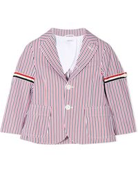 Thom Browne - Kids' Mini Patch Pocket Sport Jacket With Armbands - Lyst