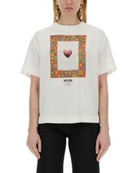 Moschino - Heart" T-Shirt - Lyst