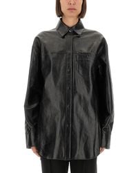 Sportmax - Leather Borel Shirt - Lyst