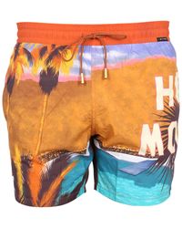 Etro - Boxer Swimsuit With Print - Lyst