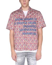 DSquared² - CAMICIA "BOWLING" IN COTONE - Lyst