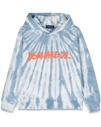 DSquared² - Con Cappuccio Logo Slouch Fit - Lyst