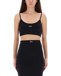 Off-White c/o Virgil Abloh - Fitted Crop Top - Lyst