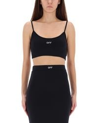 Off-White c/o Virgil Abloh - Fitted Crop Top - Lyst