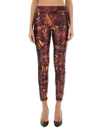 Versace Jeans Couture - Leggings With Print - Lyst