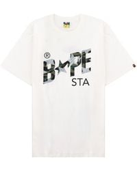 A Bathing Ape - Cotton T-Shirt - Lyst