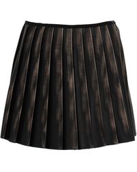 DIESEL - Gonna Plissé Con Effetto Distressed - Lyst