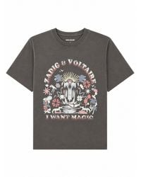 Zadig & Voltaire - T-Shirt Con Stampa - Lyst