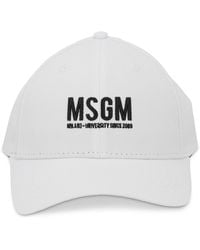 MSGM - Cappello Da Baseball Con Logo - Lyst