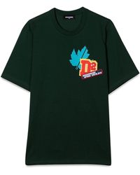 DSquared² - T-Shirt With Front Applied Patch - Lyst