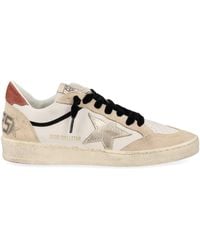 Golden Goose - Ball Star With Padded Collar Leather Sneakers - Lyst