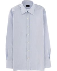 Tom Ford - Tridimensional Structure Cotton Dress Shirt - Lyst