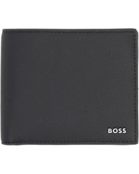 BOSS - Portafgoglio "Jace" Bifold Con Logo - Lyst