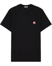 Moncler - T-Shirt Con Patch Logo - Lyst