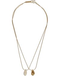 Isabel Marant - Collana "Imala" Con Doppio Pendente - Lyst