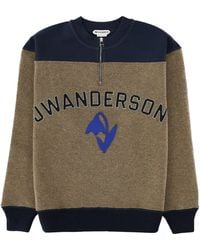 JW Anderson - Felpa Con Logo Ricamato - Lyst