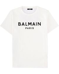 Balmain - T-Shirt Con Logo - Lyst