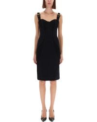 Versace Jeans Couture - "Baroque" Buckled Dress - Lyst