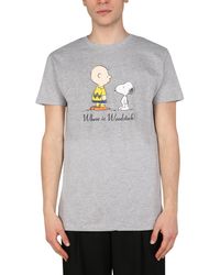 MOA "where Is Is Woodstock" Cotton Jersey T-shirt - Grey