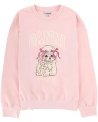 Ganni - "Poodle" Sweatshirt - Lyst