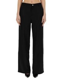 Moschino - Wide Leg Pants - Lyst