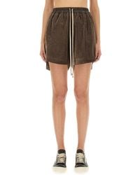 Rick Owens - Viscose And Cupro Shorts - Lyst