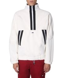 MSGM - High-Collar Oversized Sweatshirt With Graphic Design - Lyst