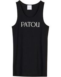 Patou - Logo Print Tank Top - Lyst