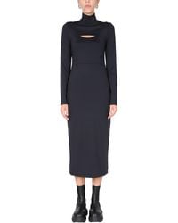 Ambush - Polo Neck Midi Dress - Lyst