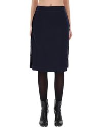 Maison Margiela - Midi Skirt With Zipper Detail - Lyst