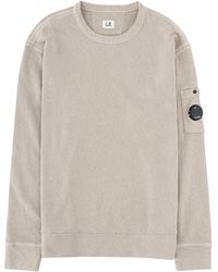C.P. Company - C. P. Company Felpa Con Patch Logo - Lyst