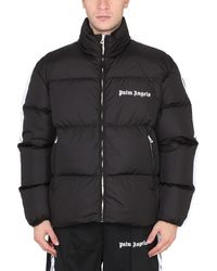 Save 59% Palm Angels Synthetic Felpa in Black/White Mens Jackets Palm Angels Jackets Black for Men 