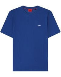 HUGO - T-Shirt "Dero" Con Logo - Lyst