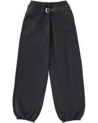 T By Alexander Wang - Alexanderwang. T Mid-Rise Belted Sweatpant - Lyst
