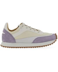 Spalwart Tempo Low Sneaker In Mesh And Nappa Leather - White