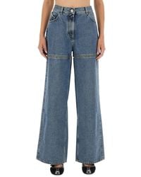 The Attico - Long Denim Jeans - Lyst