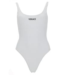Versace - One Piece Swimsuit With Logo - Lyst