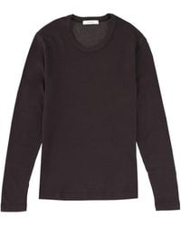 Lemaire - Solid Round Neck Top - Lyst