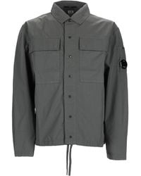 C.P. Company - C. P. Company Overshirt Con Bottoni - Lyst