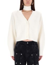 ROTATE BIRGER CHRISTENSEN - Cardigan With Scarf - Lyst