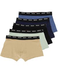 HUGO - Pack Of Five Boxer Shorts - Lyst