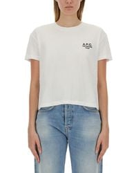 A.P.C. - 'Boxy Rue Madame' T-Shirt - Lyst