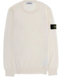 Stone Island - Fitted Cotton Crew Neck Jersey - Lyst