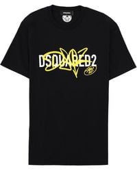 DSquared² - T-Shirt Con Stampa E Logo - Lyst