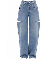 Maison Margiela - Cut-Out Detail Jeans - Lyst