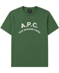 A.P.C. - A. P.C. T-Shirt Con Logo - Lyst