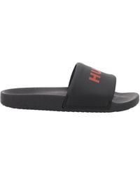 HUGO - Ciabatta Slipper Con Logo - Lyst