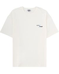 A.P.C. - A. P.C. T-Shirt Con Logo - Lyst