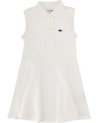 Lacoste - Girls' Pique Mini Dress - Lyst