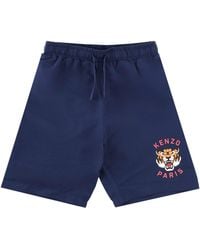 KENZO - Shorts Con Logo - Lyst